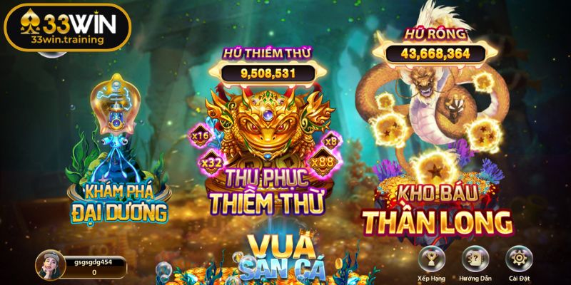 Thiết kế giao diện Jackpot Vua Đại Dương thân thiện