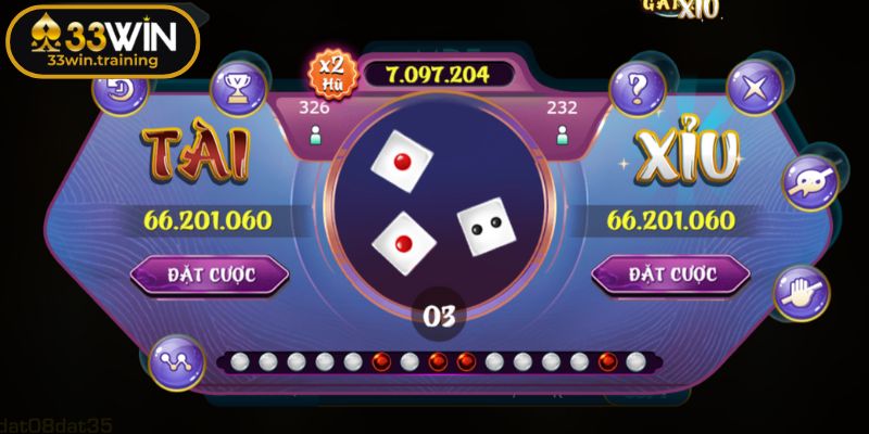 Cửa cược trong Tài Xỉu từ 33WIN dành cho tân binh